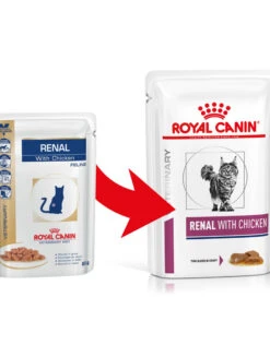 Royal Canin VDIET RENAL FELINE CHK 12X85GR (POUCH)